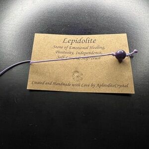 Purple Lepidolite Bracelet